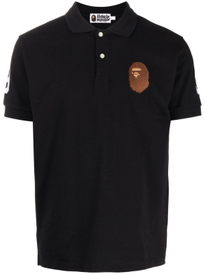 

Logo-print cotton polo shirt, A BATHING APE® Logo-print cotton polo shirt
