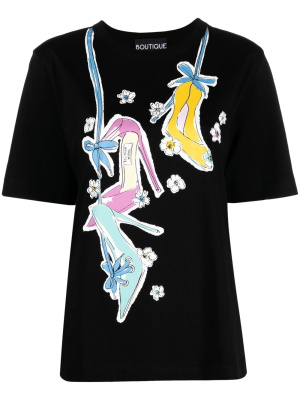 

Graphic-print cotton T-shirt, Boutique Moschino Graphic-print cotton T-shirt