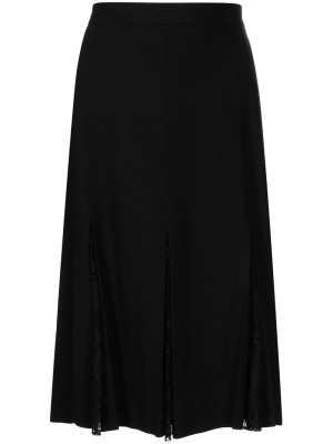 

Lace-trim pleated skirt, Boutique Moschino Lace-trim pleated skirt