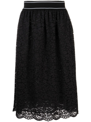 

A-line lace midi skirt, Boutique Moschino A-line lace midi skirt