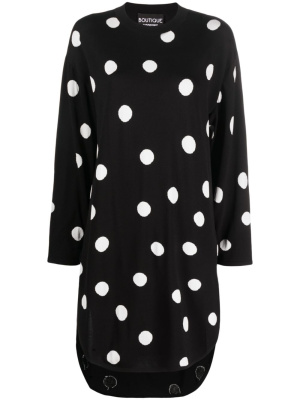 

Polka dot-print knitted dress, Boutique Moschino Polka dot-print knitted dress