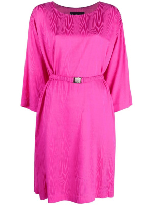 

Belted-waist long-sleeve dress, Boutique Moschino Belted-waist long-sleeve dress