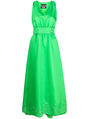 

Lace-trimmed midi dress, Boutique Moschino Lace-trimmed midi dress