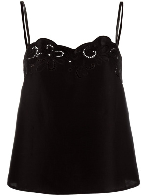 

Laser-cut camisole top, Boutique Moschino Laser-cut camisole top