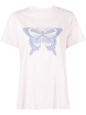 

Butterfly cotton T-shirt, GANNI Butterfly cotton T-shirt
