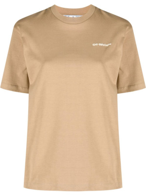 

Logo-embroidered cotton T-shirt, Off-White Logo-embroidered cotton T-shirt