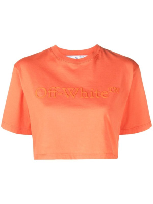 

Logo-print cropped T-shirt, Off-White Logo-print cropped T-shirt