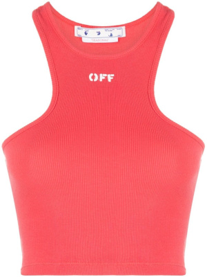 

Logo-print cropped top, Off-White Logo-print cropped top