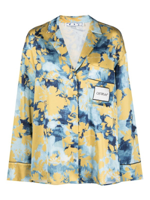 

RMD flower-print V-neck shirt, Off-White RMD flower-print V-neck shirt