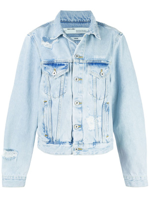 

Embroidered denim jacket, Off-White Embroidered denim jacket