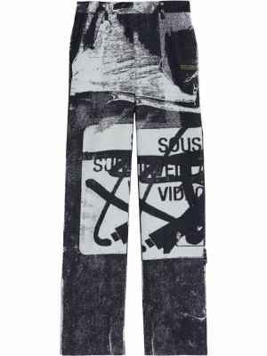

X Pablo Tomek double straight trousers, Off-White X Pablo Tomek double straight trousers