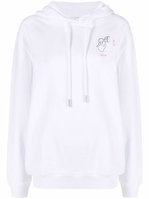 

Logo-print cotton hoodie, Off-White Logo-print cotton hoodie