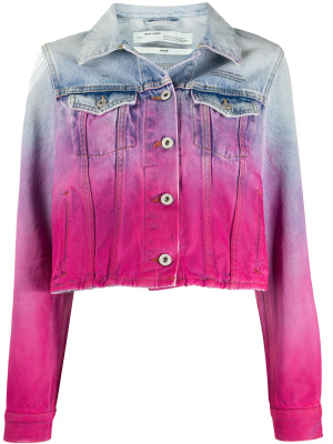 

Spray paint-effect denim jacket, Off-White Spray paint-effect denim jacket