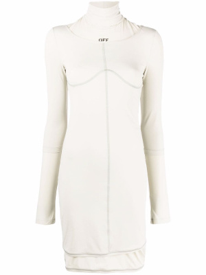 

Logo-print jersey dress, Off-White Logo-print jersey dress