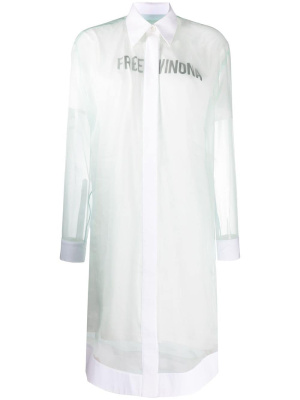 

Free Winona-print shirt dress, Off-White Free Winona-print shirt dress