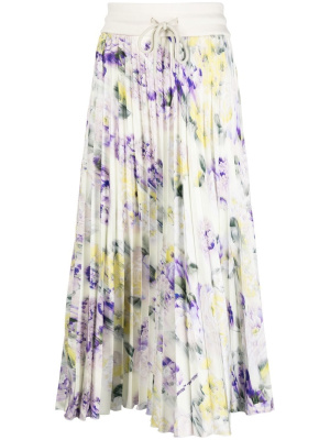 

Drawstring pleated skirt, Off-White Drawstring pleated skirt