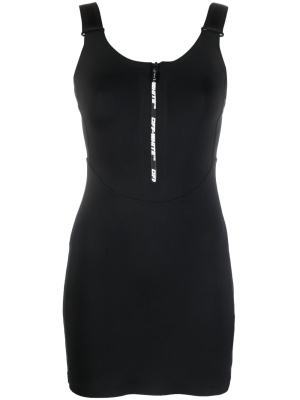 

Logo-zip minidress, Off-White Logo-zip minidress