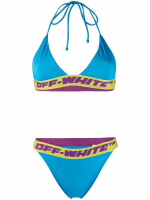 

Logo-band triangle bikini, Off-White Logo-band triangle bikini