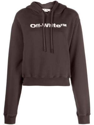 

Logo-print drawstring hoodie, Off-White Logo-print drawstring hoodie