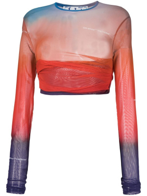 

Blurred tulle top, Off-White Blurred tulle top