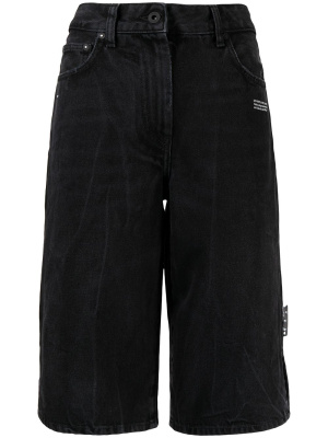 

Logo-print knee-length shorts, Off-White Logo-print knee-length shorts