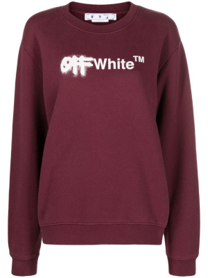 

Logo-print crew-neck sweatshirt, Off-White Logo-print crew-neck sweatshirt