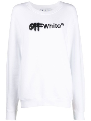 

Logo-print cotton sweatshirt, Off-White Logo-print cotton sweatshirt