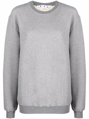

Diag-print crew-neck sweatshirt, Off-White Diag-print crew-neck sweatshirt