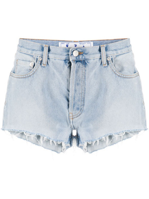 

Logo print denim shorts, Off-White Logo print denim shorts