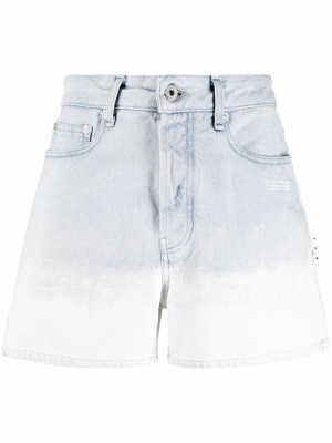 

Gradient-effect denim shorts, Off-White Gradient-effect denim shorts