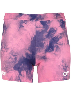 

Logo-print tie-dye shorts, Off-White Logo-print tie-dye shorts