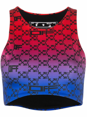 

Arrows-print cropped vest, Off-White Arrows-print cropped vest