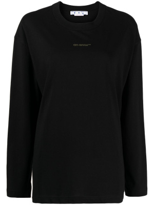 

Logo-print long-sleeve T-shirt, Off-White Logo-print long-sleeve T-shirt