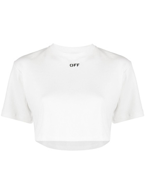 

Cropped short-sleeve T-shirt, Off-White Cropped short-sleeve T-shirt