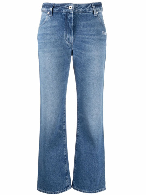 

Flared cropped denim jeans, Off-White Flared cropped denim jeans