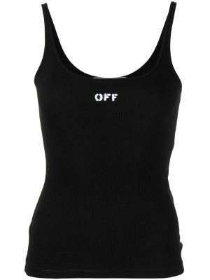 

Logo-print scoop-neck tank top, Off-White Logo-print scoop-neck tank top