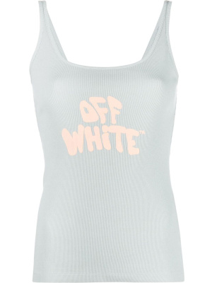 

70s Type Logo ribbed tank top, Off-White 70s Type Logo ribbed tank top