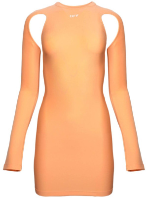 

Sleek cut-out minidress, Off-White Sleek cut-out minidress