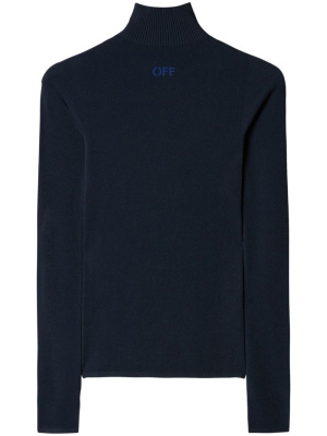 

OFF-logo high-neck jumper, Off-White OFF-logo high-neck jumper
