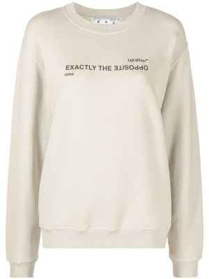 

Slogan-print sweatshirt, Off-White Slogan-print sweatshirt