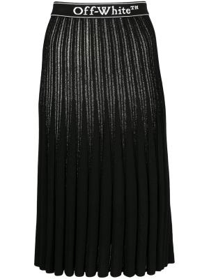 

Metallic knitted pleated skirt, Off-White Metallic knitted pleated skirt