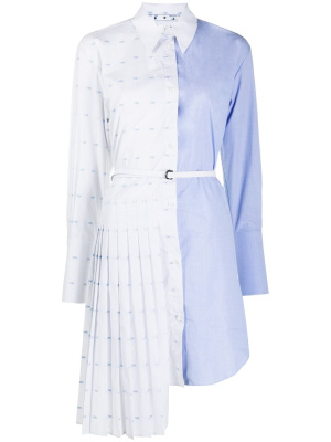 

Pleated shirt dress, Off-White Pleated shirt dress