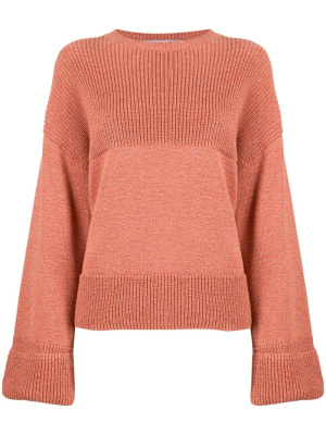 

Colour-block ribbed-knit jumper, Off-White Colour-block ribbed-knit jumper