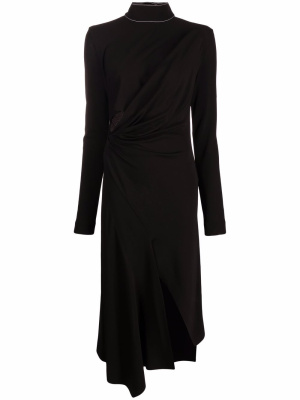 

Cut-out flared midi dress, Off-White Cut-out flared midi dress