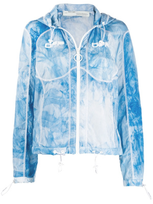 

Tie-dye print windbreaker, Off-White Tie-dye print windbreaker