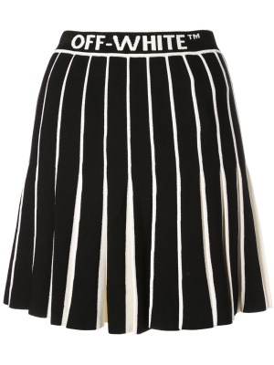 

Contrasting pleated skirt, Off-White Contrasting pleated skirt