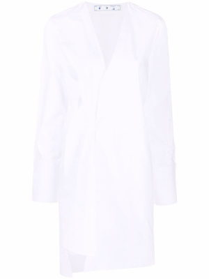 

Long-sleeve shirt dress, Off-White Long-sleeve shirt dress