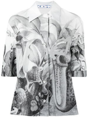 

Botanical-print shirt, Off-White Botanical-print shirt