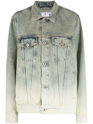 

Gradient-effect denim jacket, Off-White Gradient-effect denim jacket