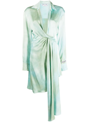

Asymmetric tie-dye dress, Off-White Asymmetric tie-dye dress
